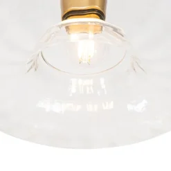 QAZQA Smarte Deckenleuchte Gold mit Glas inkl. Wifi P45 - Ayesha