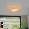 QAZQA Smarte Deckenleuchte Rattan 40 cm 3-flammig inkl. 3 Wifi P45 - Tromma