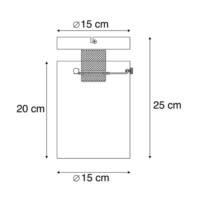QAZQA Smarte Deckenleuchte schwarz mit Rauchglas inkl. Wifi ST64 - Dome