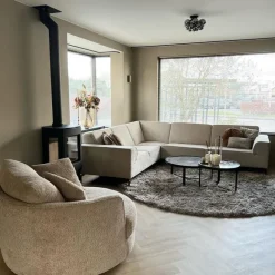 QAZQA Smarte Deckenleuchte schwarz mit Rauchglas 3-flammig inkl. 3 WiFi G9 - Uvas