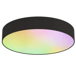 Calex Smarte Deckenleuchte schwarz 30cm inkl. LED RGB mit Fernbedienung - Taiko