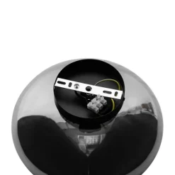 QAZQA Smarte Deckenleuchte Schwarz mit Rauchglas inkl. WiFi P45 - Ayesha