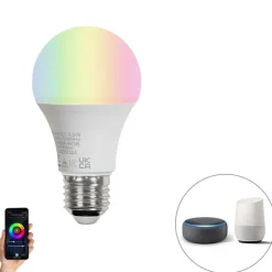 LUEDD Smarte E27 LED-Lampe A60 matt RGBW 8,5W 806 lm 2700K