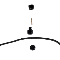 QAZQA Smarte Hängelampe schwarz inkl. 2 WiFi G125 - Cava