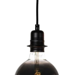 QAZQA Smarte Hängelampe schwarz inkl. 2 WiFi G125 - Cava