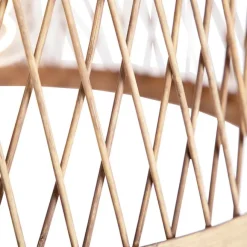 QAZQA Smarte ländliche Hängelampe Rattan inkl. Wifi G125 Lichtquelle - Calamus