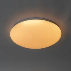 QAZQA Smarte moderne Deckenleuchte weiß 38 cm inkl. LED und RGB - Iene