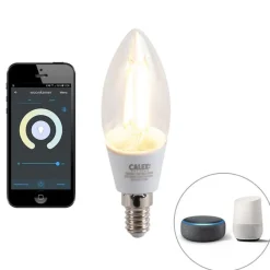 QAZQA Smarte moderne Deckenleuchte schwarz inkl. 3 WiFi B35 - Lofty