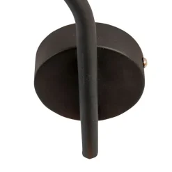 QAZQA Smarte moderne Deckenleuchte schwarz inkl. 3 WiFi B35 - Lofty