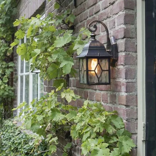 QAZQA Smarte romantische Außenwandleuchte Bronze inkl. Wifi A60 - London