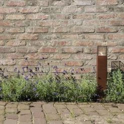 QAZQA Smarte Steh-Außenleuchte rostbraun 50 cm inkl. WLAN P45 – Dänemark