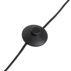 QAZQA Smarte Stehleuchte Schwarz mit Gold und Rauchglas 3-flammig inkl. 3 Wifi P45 - Zuzanna