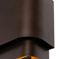 QAZQA Smarte Wandleuchte Dunkelbronze 2-flammig inkl. 2 Wifi G9 - Coen