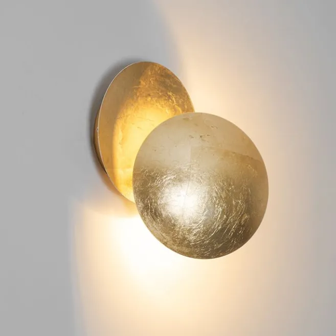 QAZQA Smarte Wandleuchte Gold inkl. Wifi G9 - Sunrise