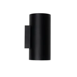 QAZQA Smarte Wandleuchte Schwarz mit Gold 2 Lichter inkl. Wifi GU10 - Sab