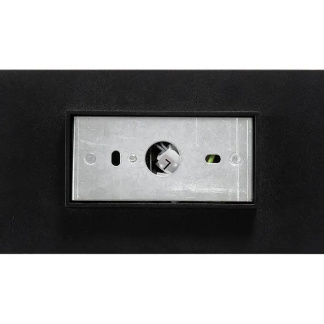 QAZQA Smarte Wandleuchte schwarz mit goldenem Quadrat inkl. 2 WiFi GU10 - Sab