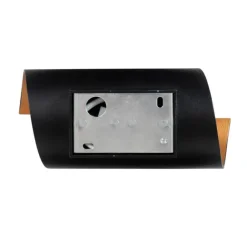 QAZQA Smarte Wandleuchte schwarz mit goldener Innenseite inkl. WLAN G9 - Faldo