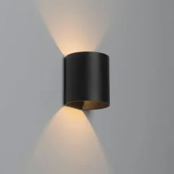 QAZQA Smarte Wandleuchte schwarz inkl. WiFi G9 - Sabbio