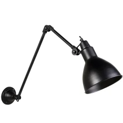 QAZQA Smarte Wandleuchte schwarz verstellbar inkl. WLAN A60 - Wye