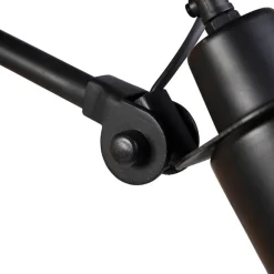 QAZQA Smarte Wandleuchte schwarz verstellbar inkl. WLAN A60 - Wye