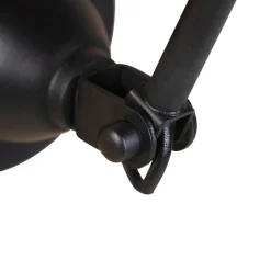 QAZQA Smarte Wandleuchte schwarz verstellbar inkl. WLAN A60 - Wye