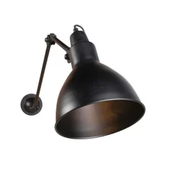 QAZQA Smarte Wandleuchte schwarz verstellbar inkl. WLAN A60 - Wye