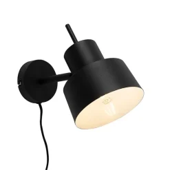 QAZQA Smarte Wandleuchte schwarz inkl. WiFi A60 - Chappie