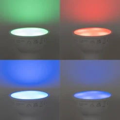 QAZQA Smarte Wegeleuchte schwarz 50 cm IP44 RGBW inkl. Wifi GU10 50mm - Boris