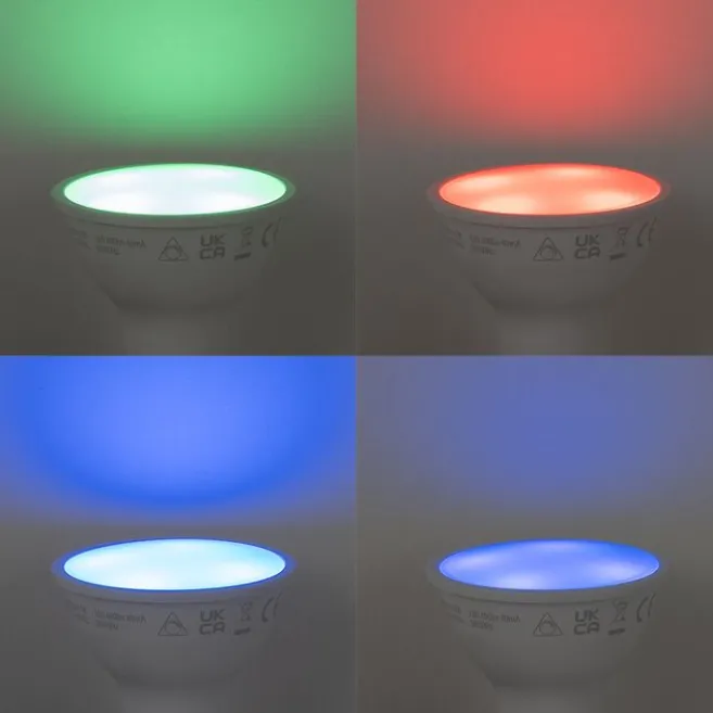 QAZQA Smarte Wegeleuchte schwarz 80 cm IP44 RGBW inkl. GU10 50mm - Boris