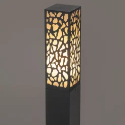 QAZQA Smarte Wegeleuchte schwarz 60 cm IP44 inkl. Wifi ST64 - Nicole