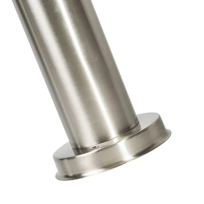 QAZQA Smarter Außenlaternenmast aus Edelstahl 50 cm inkl. WLAN A60 - Sfera