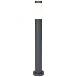 QAZQA Smarter Außenlaternenmast Anthrazit 80 cm inkl. Wifi P45 - Rox
