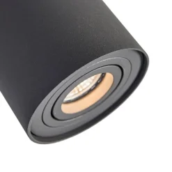 QAZQA Smarter Aufbauspot dunkelgrau kippbar inkl. Wifi GU10 - Rondoo up