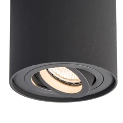 QAZQA Smarter Aufbauspot dunkelgrau kippbar inkl. Wifi GU10 - Rondoo up