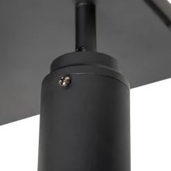 QAZQA Smarter Badezimmerspot schwarz quadratisch IP44 inkl. 3 WiFi GU10 - Ducha