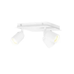 QAZQA Smarter Bad-Spot White Square 3-Licht IP44 inkl. 3 Wifi GU10 50mm - Ducha