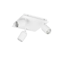 QAZQA Smarter Bad-Spot White Square 3-Licht IP44 inkl. 3 Wifi GU10 50mm - Ducha