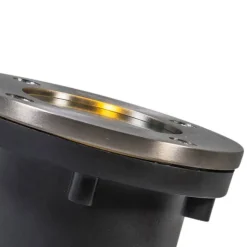 QAZQA Smarter Bodenspot Edelstahl inkl. WiFi GU10 IP65 - Basic Round