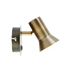 QAZQA Smarter bronzefarbener Wandstrahler dreh- und neigbar mit Schalter inkl. Wifi GU10 50mm - Karin 1