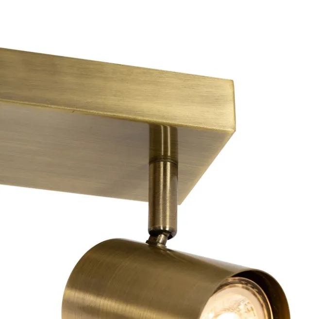 QAZQA Smarter Deckenstrahler Bronze 3-flammig Verstellbar Inkl. Wifi GU10 50mm - Jeana