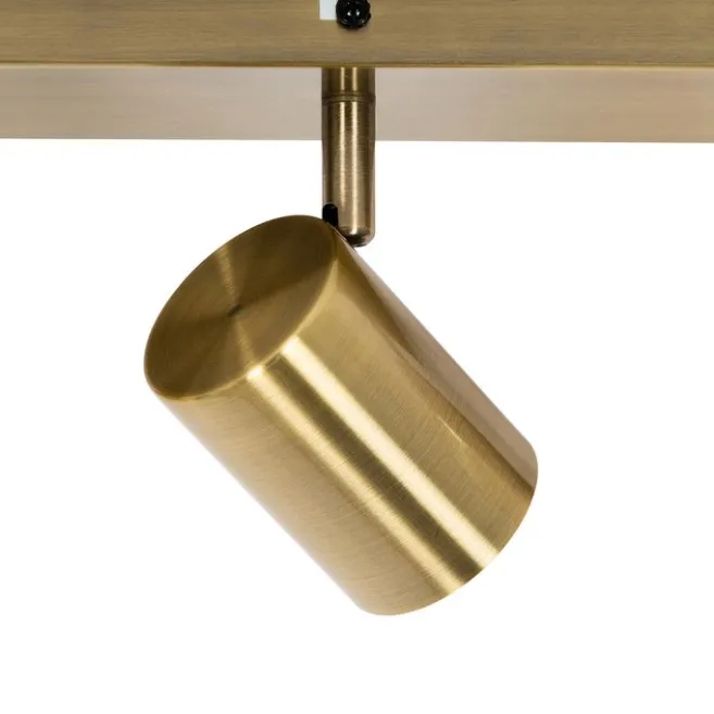 QAZQA Smarter Deckenstrahler Bronze 3-flammig Verstellbar Inkl. Wifi GU10 50mm - Jeana