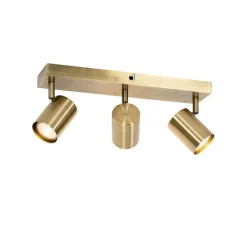 QAZQA Smarter Deckenstrahler Bronze 3-flammig Verstellbar Inkl. Wifi GU10 50mm - Jeana