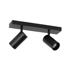 QAZQA Smarter Deckenstrahler schwarz verstellbar 2-flammig inkl. 2 Wifi GU10 50mm - Jeana Luxe