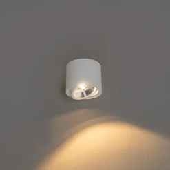 QAZQA Smarter Deckenstrahler weiß dreh- und schwenkbar inkl. Wifi GU10 111mm - Rondoo Up