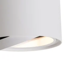 QAZQA Smarter Deckenstrahler weiß dreh- und schwenkbar inkl. Wifi GU10 111mm - Rondoo Up