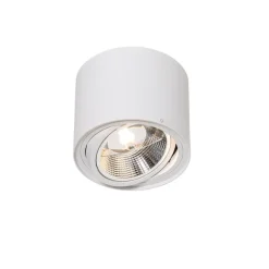 QAZQA Smarter Deckenstrahler weiß dreh- und schwenkbar inkl. Wifi GU10 111mm - Rondoo Up