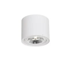 QAZQA Smarter Deckenstrahler weiß dreh- und schwenkbar inkl. Wifi GU10 111mm - Rondoo Up