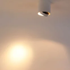 QAZQA Smarter, dreh- und neigbarer Aufbaustrahler weiß inkl. Wifi GU10 111mm - Impact