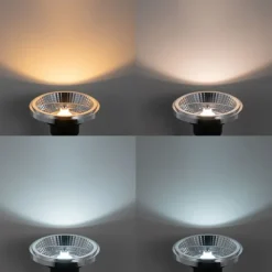 QAZQA Smarter, dreh- und neigbarer Aufbaustrahler weiß inkl. Wifi GU10 111mm - Impact