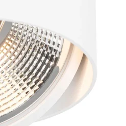 QAZQA Smarter, dreh- und neigbarer Aufbaustrahler weiß inkl. Wifi GU10 111mm - Impact